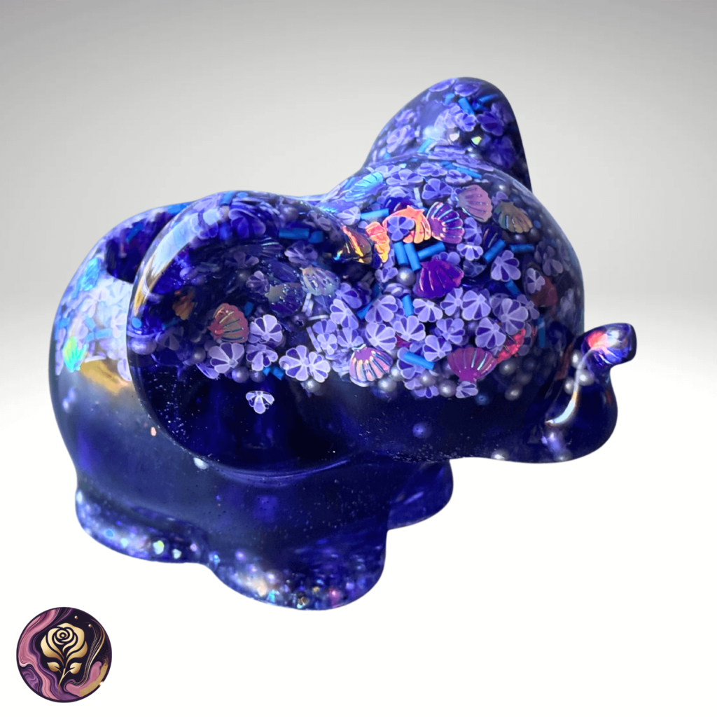 Purple Elephant Trinket Dish