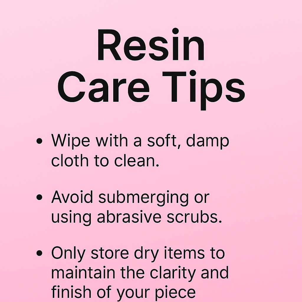 How to clean resin sponge holders – care instructions for handmade glittery storage pieces