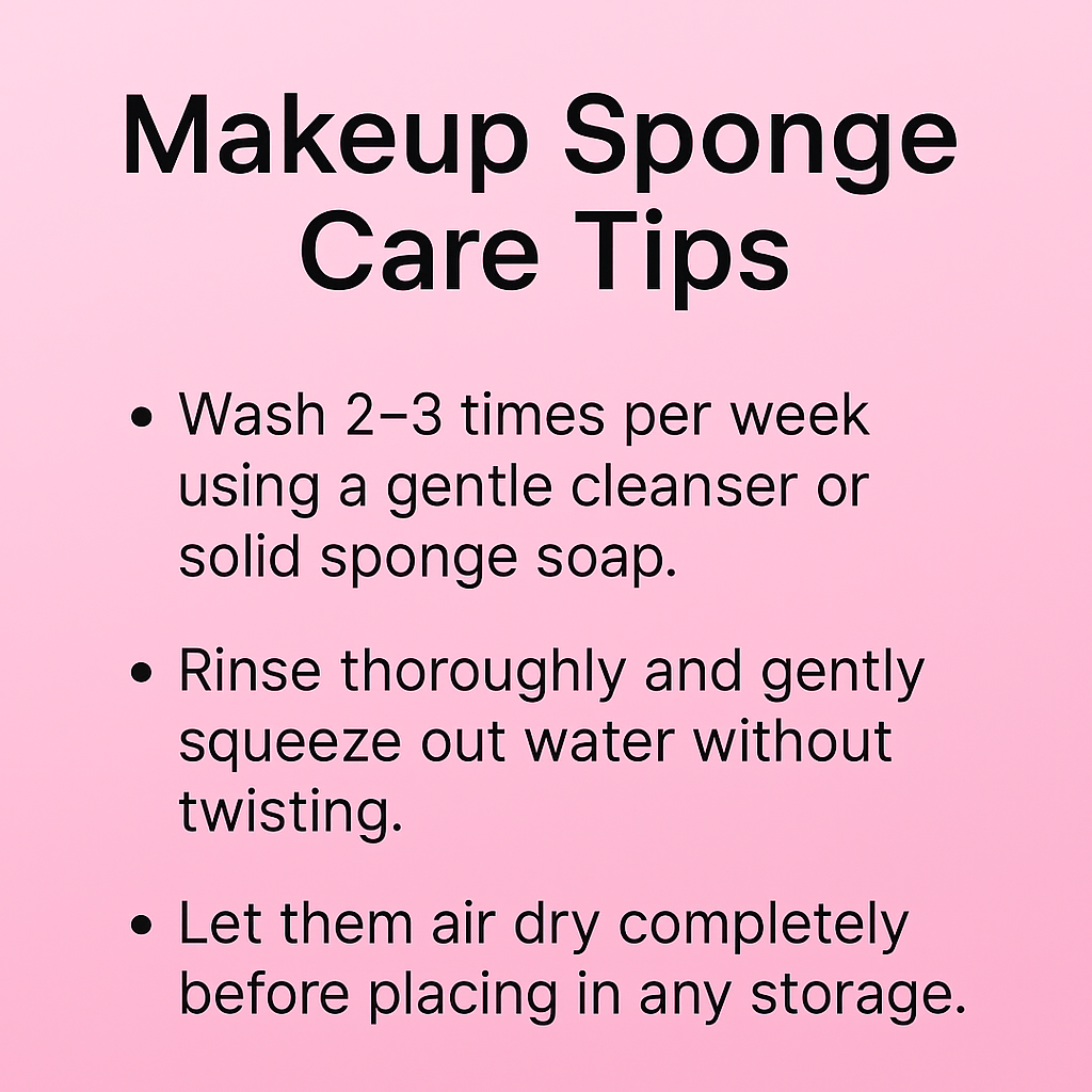 Makeup sponge cleaning tips – how to keep your beauty sponges clean and ready for resin storage
